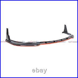 For Camry Se Xse 18-24 Yofer Front Bumper Lip Splitter Glossy Black & Red Line