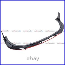 For Camry Se Xse 18-24 Yofer Front Bumper Lip Splitter Glossy Black & Red Line