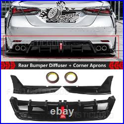 For Toyota Camry SE XSE 20182023 Yofer V2 Rear Bumper Diffuser+Corner Splitters