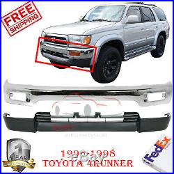 Front Bumper Chrome Steel Primed Valance For 96-98 Toyota 4Runner Limited Models