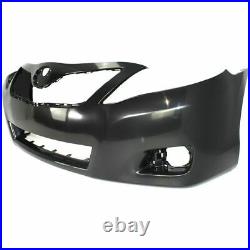 Front Bumper Cover Primed + Lower Grille For 2010-2011 Toyota Camry