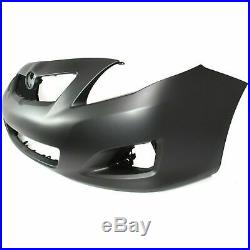 Front Bumper Cover Primed + Txt Lower Grille For 09-2010 Toyota Corolla S / XRS