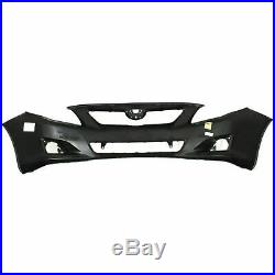 Front Bumper Cover Primed + Txt Lower Grille For 09-2010 Toyota Corolla S / XRS