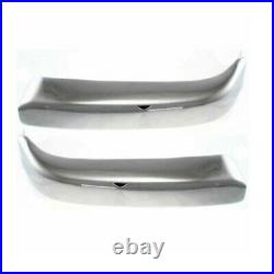 Front Bumper Cover Textured + Chrome Trim + Bracket Kit For 1998-2000 Tacoma 4WD
