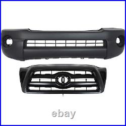 Front Bumper Kit Includes Grille For 2005-11 Toyota Tacoma For Base Model 2.7L