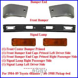 Front Bumper Kit + Signal Lamps For 1984-1987 Toyota 4Runner / Pickup 4wd