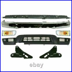 Front Bumper Kit +Signal Lights + Brackets LH & RH Side For 99-02 Toyota 4Runner