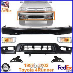 Front Bumper Primed Kit + Light + Valance + Brackets for 1999-02 Toyota 4Runner