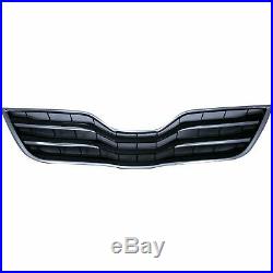 Front Bumper Primed Plastic + Upper & Lower Grille For 2010-2011 Toyota Camry