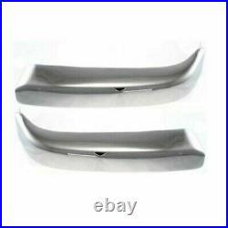 Front Bumper Primed + Trim End Bracket Kit For 1998-2000 Toyota Tacoma 6 Pcs