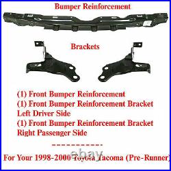 Front Bumper Reinforce Bracket Kit For 1998-2000 Toyota Tacoma (Pre-Runner)