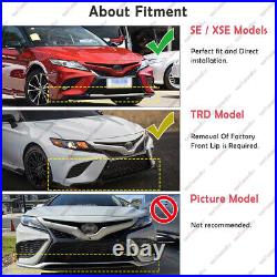 Front Bumper Splitter Lip+Rear Diffuser Winglet For Toyota Camry SE XSE 18-2024