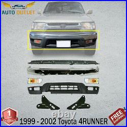 Front Bumper+Valance + Support Brackets & Signal Light For 99-02 Toyota 4RUNNER