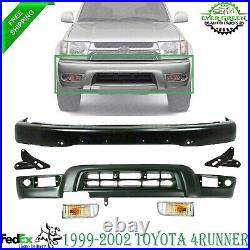 Front Primed Bumper + Valance + Lights + Brackets For 1999-2002 Toyota 4Runner