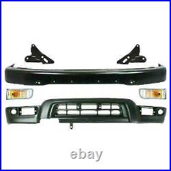 Front Primed Bumper + Valance + Lights + Brackets For 1999-2002 Toyota 4Runner