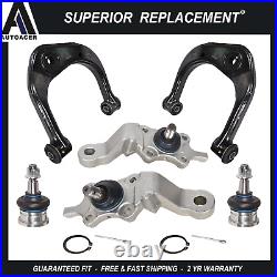 Front Upper Control Arms Upper Lower Arm Ball Joint Kit 6p for Tacoma 95-04 4WD