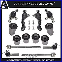 Front Upper Lower Arm Ball Joints Bushes Tie Rods 14pcs Kit for Tacoma 95-04 2WD