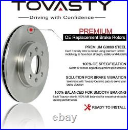 Front and Rear Brake Pads and Rotors Kit Toyota Camry 92-96 (Exc Wagon Models)