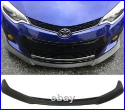 GT Style Front Bumper Lip Spoiler For 14-16 Toyota Corolla S Model Only