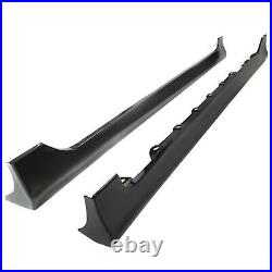 Glossy Black Add-on ABS Side Skirts Body Kit For 2003-08 Toyota Corolla US Spec
