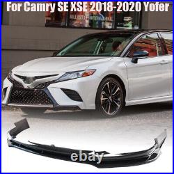 Glossy Black V1 Style Front Bumper Lip Splitter For Camry SE XSE 2018-2020 Yofer