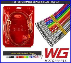 HEL Rear Braided Brake Hose Kit for Toyota Glanza 1.3T EP91 (1996-99) Models