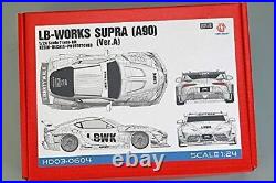 HOBBY DESIGN 1/24 Toyota Supra LB Works A90 Ver. A Resin Kit from JP 8349