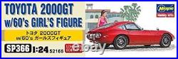 Ha Sega Wa 1/24 Toyota 2000GT w / 60s Girls Figure Plastic model SP366