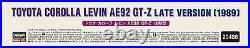 Hasegawa 1/24 Toyota COROLLA LEVIN AE92 GT-Z Late model Plastic Model Kit 20486