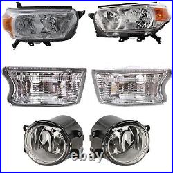 Headlight Driving Head light Headlamp Driver & Passenger Side for 4 Runner