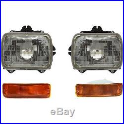 Headlight Kit For 1989-1995 Toyota Pickup Left and Right 4pc