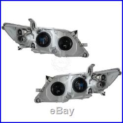 Headlights Headlamps Pair Set NEW for 10-11 Toyota Camry SE US Built Models