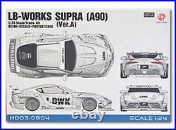 Hobby Design 1/24 Toyota Supra LB Works A90 Ver. A Trans Kit Car Model HD03-0604