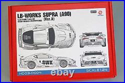 Hobby Design 1/24 Toyota Supra Lb Works A90 Ver. A Trans Kit Car Model Hd03-0604