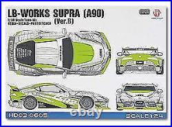 Hobby Design 1/24 Toyota Supra Lb Works A90 Ver. B Trans Kit Car Model Hd03-0605