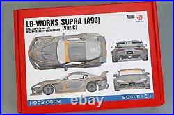 Hobby Design 1/24 Toyota Supra Lb Works A90 Ver. C Trans Kit Car Model Hd030609