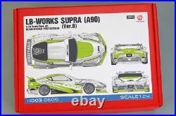 Hobby design 1/24 Toyota Supra Lb Works A90 Ver. B Transformer Kit Auto Car Model