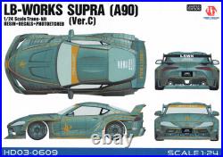 Hobby design 1/24 Toyota Supra Lb Works A90 Ver. C Trans Kit Car Model Hd030609