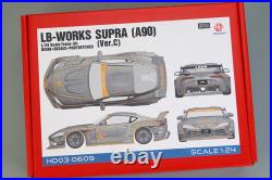 Hobby design 1/24 Toyota Supra Lb Works A90 Ver. C Transformer Kit Auto Car Model