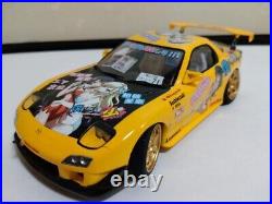 JDM Anime Painted Car JDM Legend MAZDA RX-7 FD3S ITASHA Assembled Model Kit124