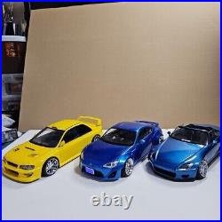 JDM Cars IMPREZA WRX, TOYOTA 86, S-2000 3×Cars Set Assembled Model Kit 124