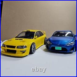 JDM Cars IMPREZA WRX, TOYOTA 86, S-2000 3×Cars Set Assembled Model Kit 124