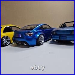 JDM Cars IMPREZA WRX, TOYOTA 86, S-2000 3×Cars Set Assembled Model Kit 124