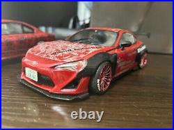 JDM Cars TOYOTA 86, RX-7 FD3S, SILVIA S15, 3×Cars Set Assembled Model Kit 124