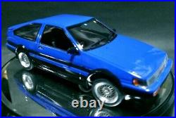 JDM Drift Car Legend TOYOTA COLLORA LEVIN AE86 Lighting Assembled Model Kit 124