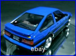 JDM Drift Car Legend TOYOTA COLLORA LEVIN AE86 Lighting Assembled Model Kit 124