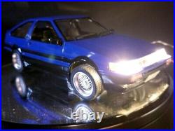 JDM Drift Car Legend TOYOTA COLLORA LEVIN AE86 Lighting Assembled Model Kit 124