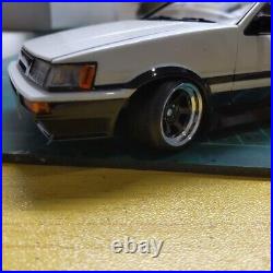 JDM Drift Car Legend TOYOTA COLLORA LEVIN AE86 Low Down Assembled Model Kit 124