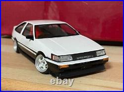 JDM Historic Car TOYOTA COLLORA AE86 LEVIN Drift Custom Assembled Model Kit 124