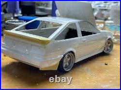 JDM Historic Car TOYOTA COLLORA AE86 LEVIN Drift Custom Assembled Model Kit 124